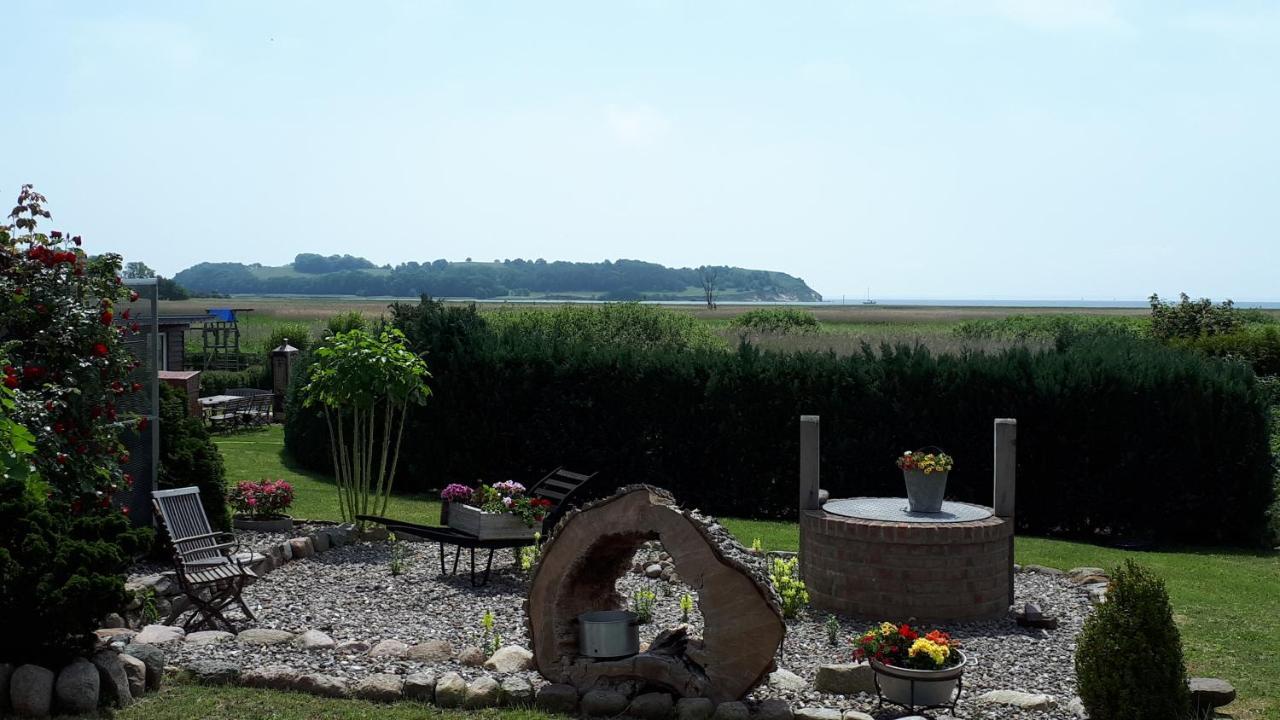 Monchgut Boddenblick Wohnung 2 Groß Zicker Esterno foto