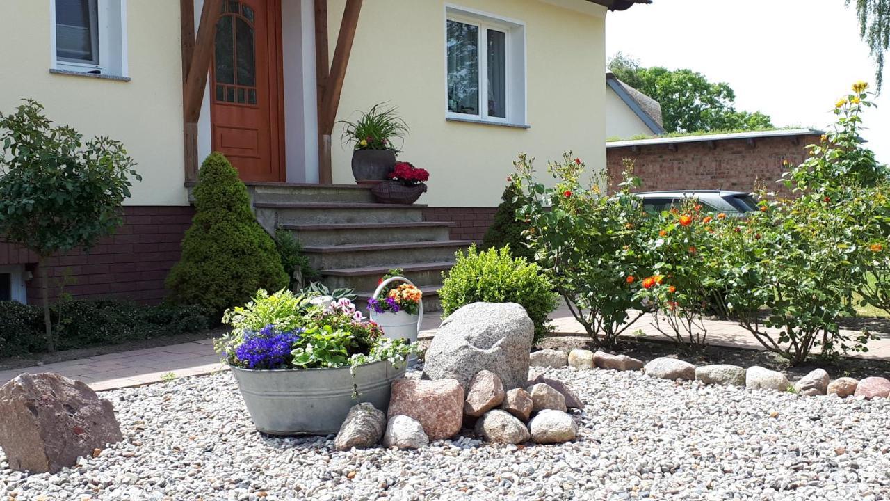 Monchgut Boddenblick Wohnung 2 Groß Zicker Esterno foto